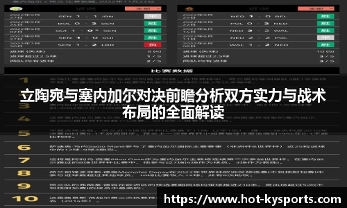 立陶宛与塞内加尔对决前瞻分析双方实力与战术布局的全面解读